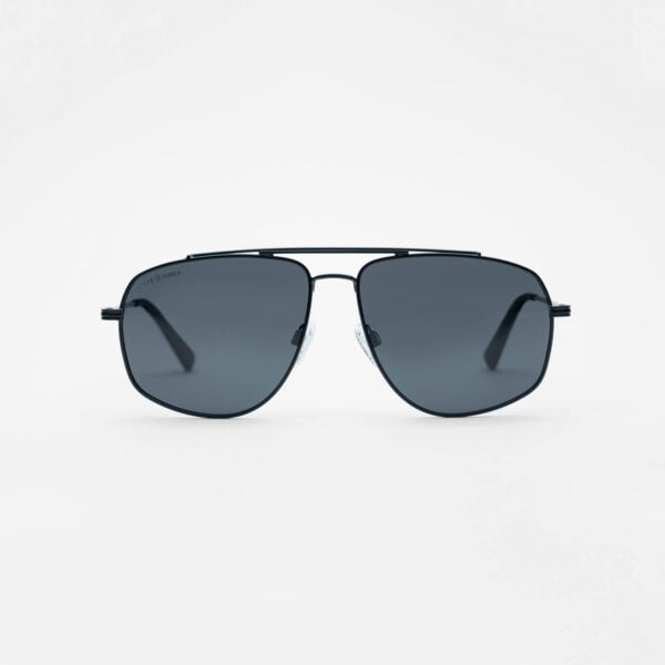 ivory-metal black-smoke-steve hudly-aviator sunglasses-sh-e22021