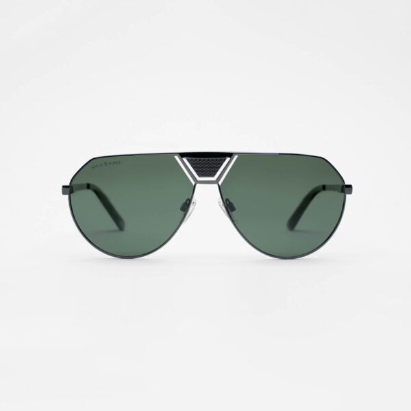 madison-metal black-green-steve hudly-aviator sunglasses-sh-e22122
